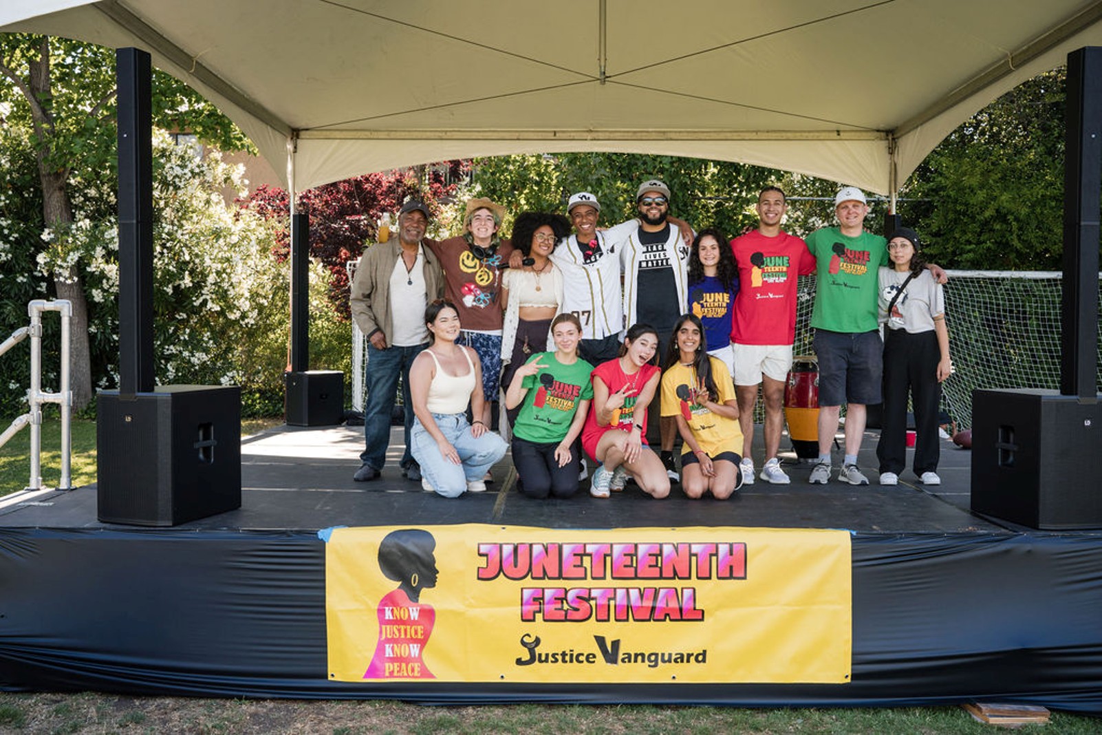(photo: Justice Vanguard at their annual Juneteenth Festival)